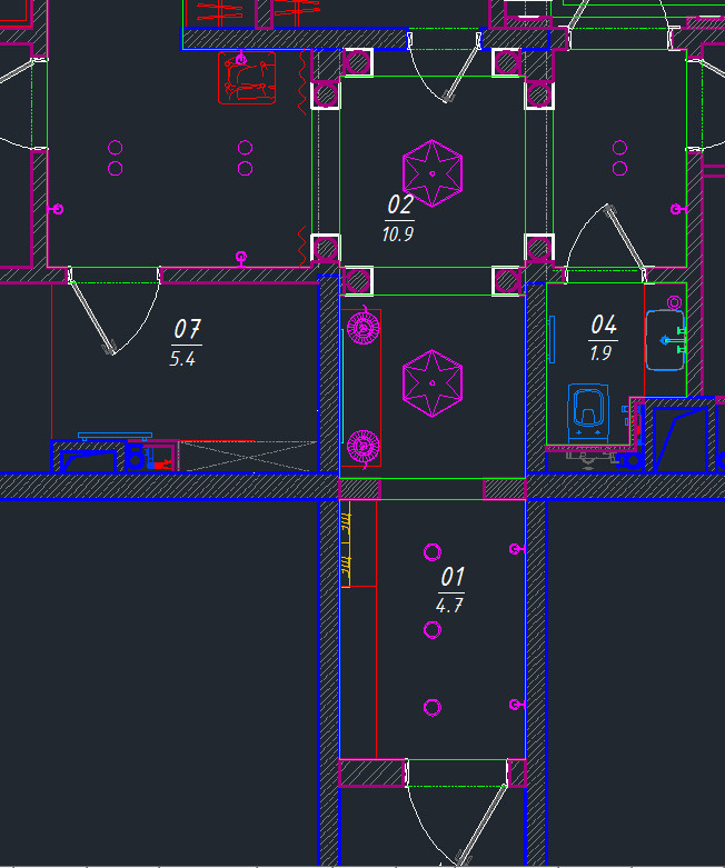 Прихожая в стиле легкой классики