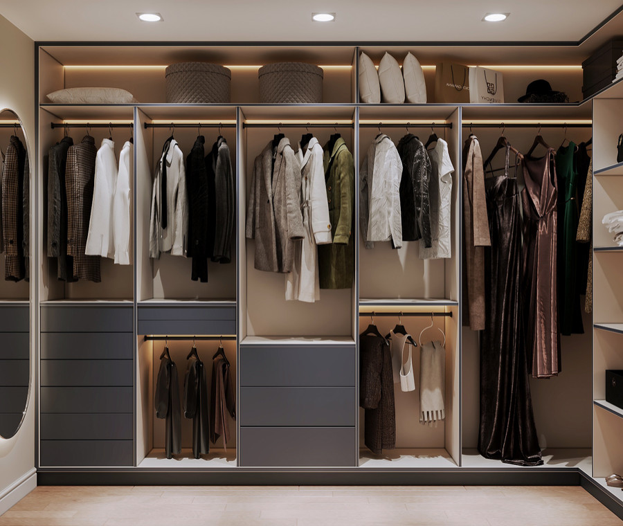 Дизайн-проект трехкомнатной квартиры в современном стиле