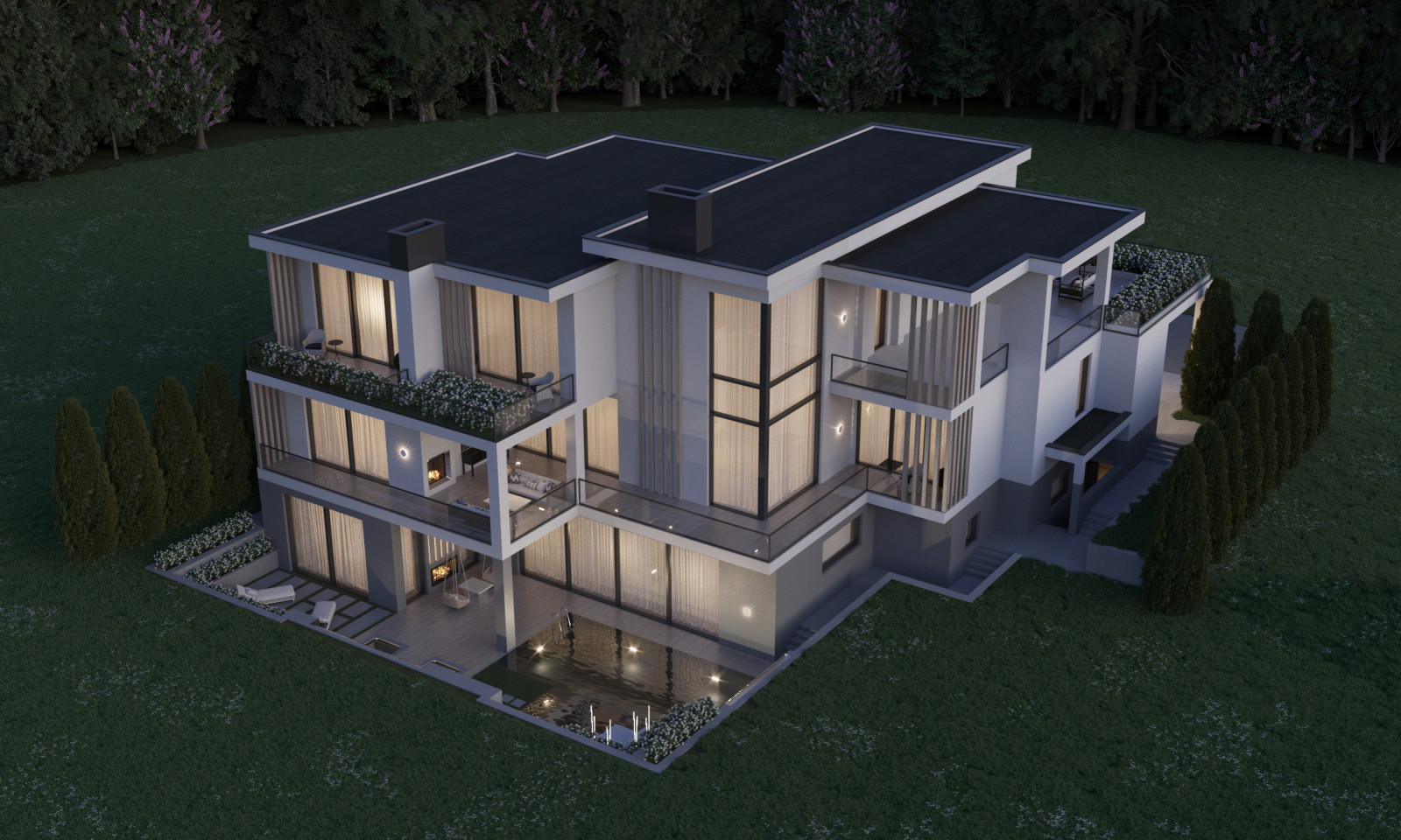 Загородный дом в современном стиле