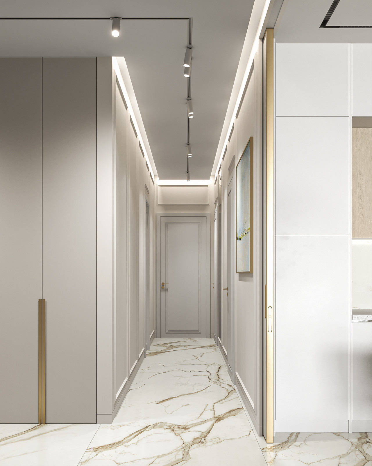 Дизайн интерьера квартиры в современном стиле на ул. Новаторов