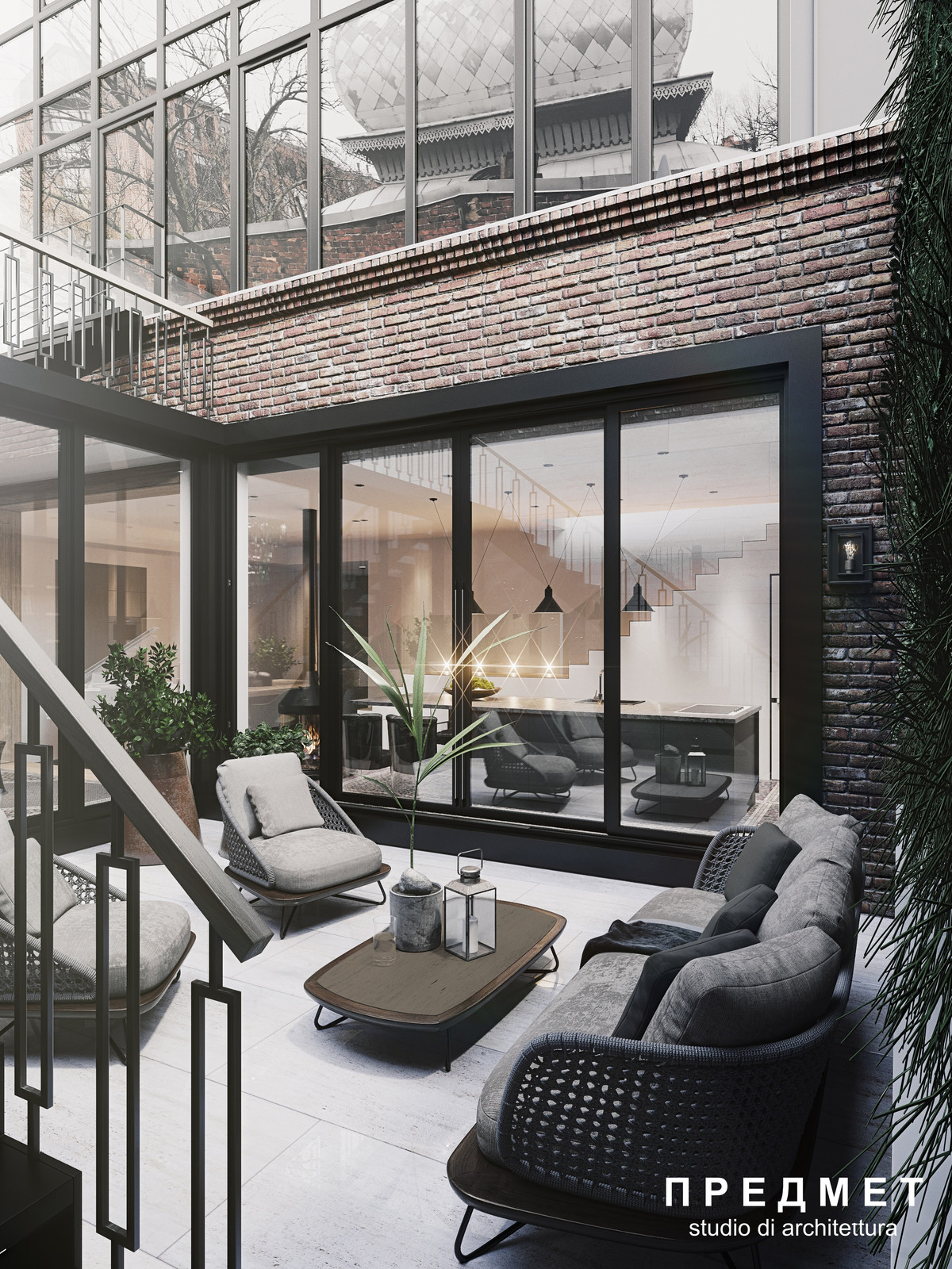 Квартира с камином