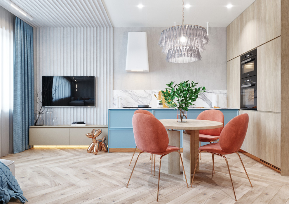 Двухкомнатная квартира 45 кв. м. в современном стиле