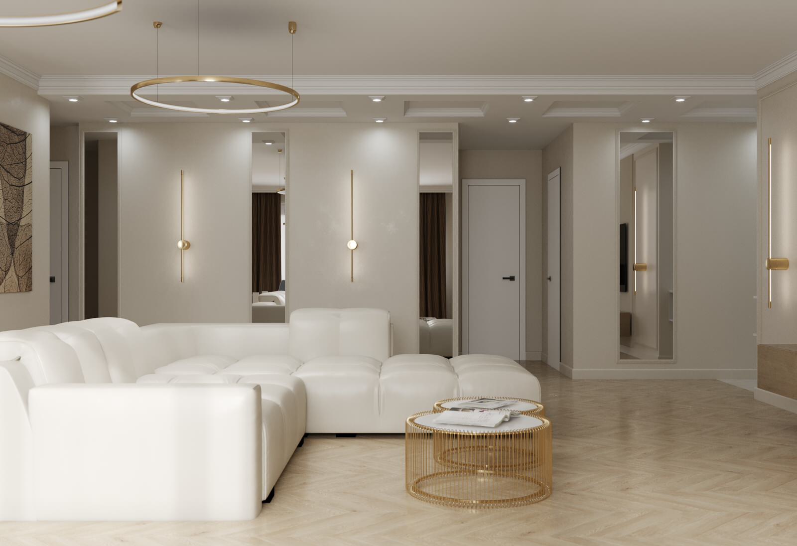 Визуализация квартиры 135 кв ЖК Даудель г.Тюмень