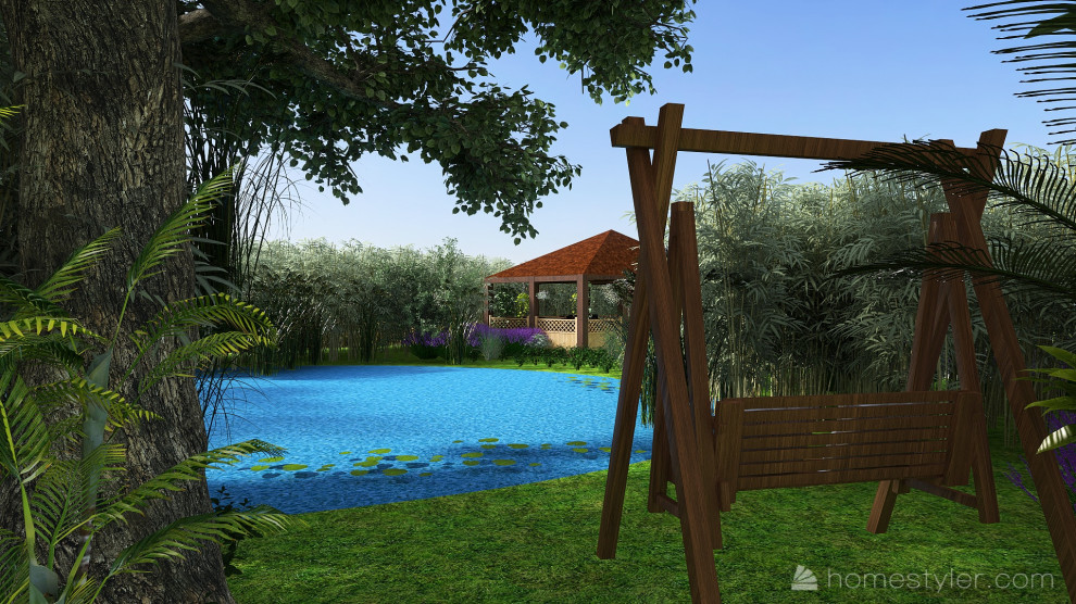 Вид на беседку