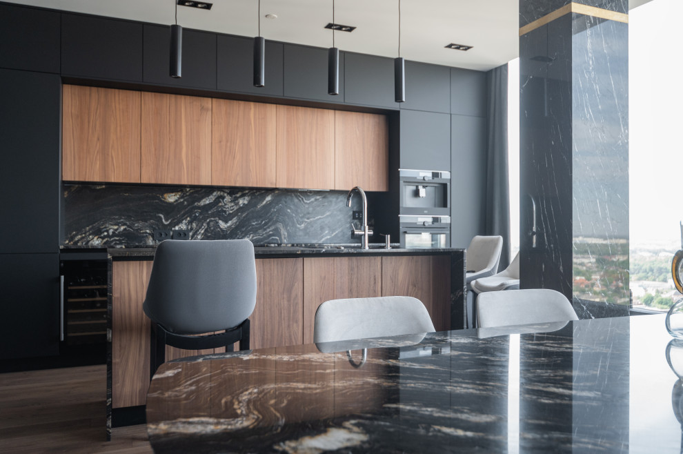 Обложка проекта: Пентхаус (современный) - кухня