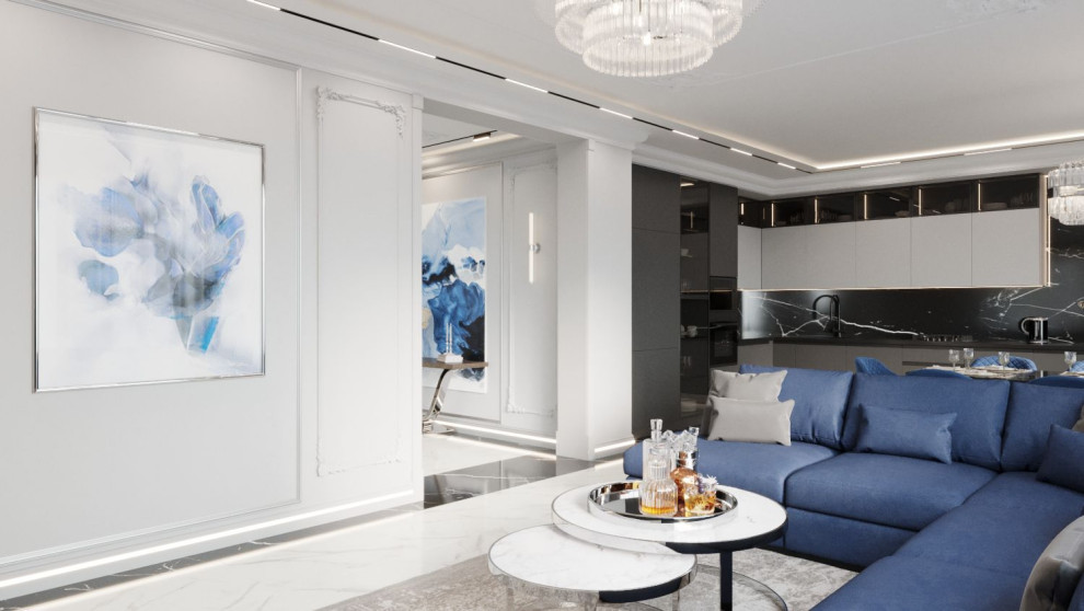 Частный дом // 1 этаж // Дизайн студия Льва Терехова