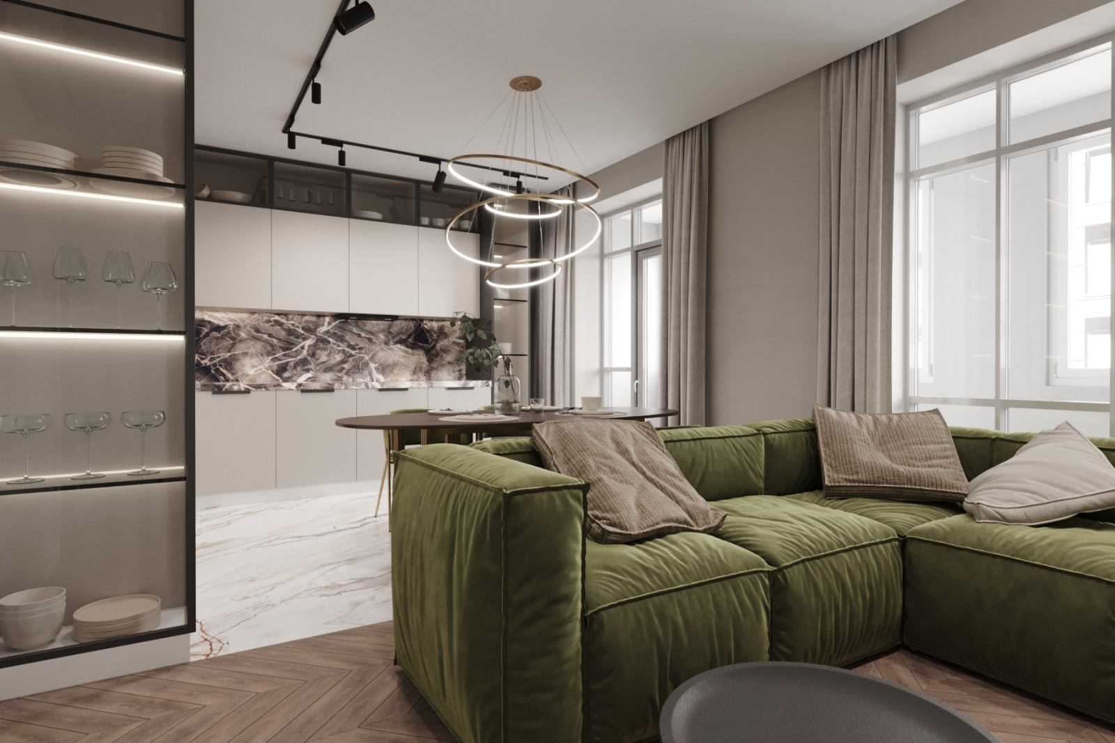 Кухня-гостиная