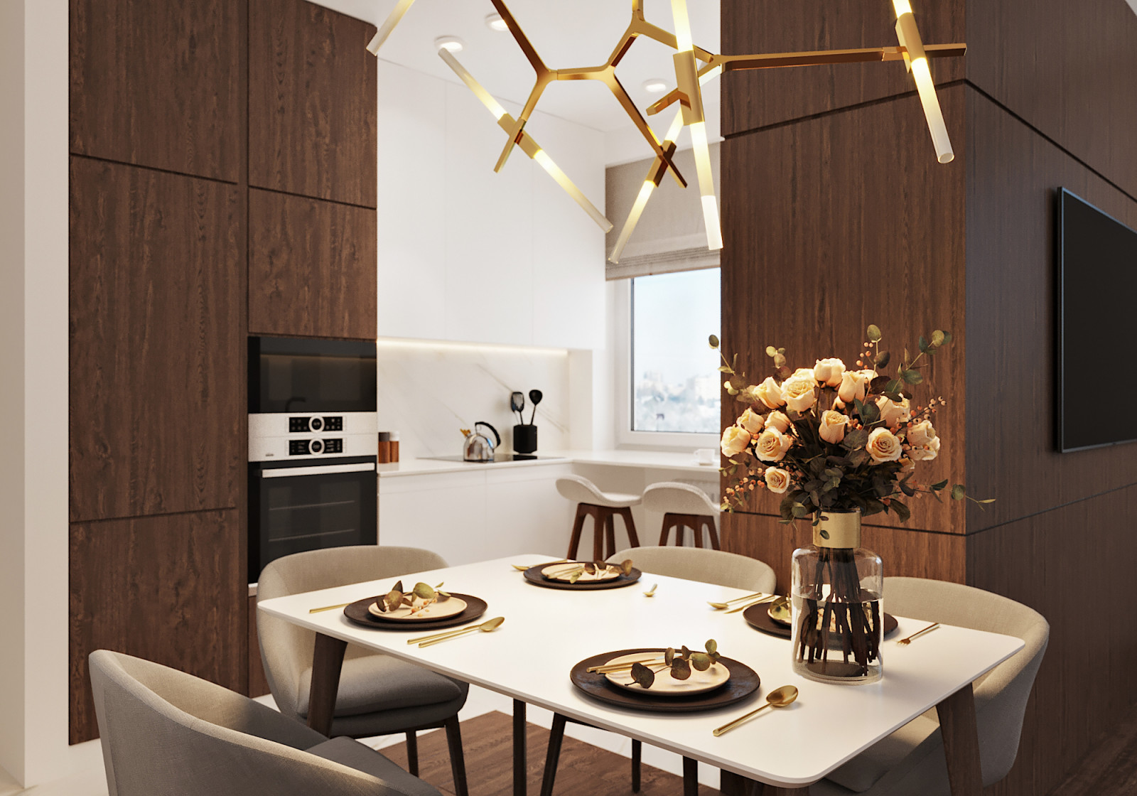 Европейский минимализм. Кухня.