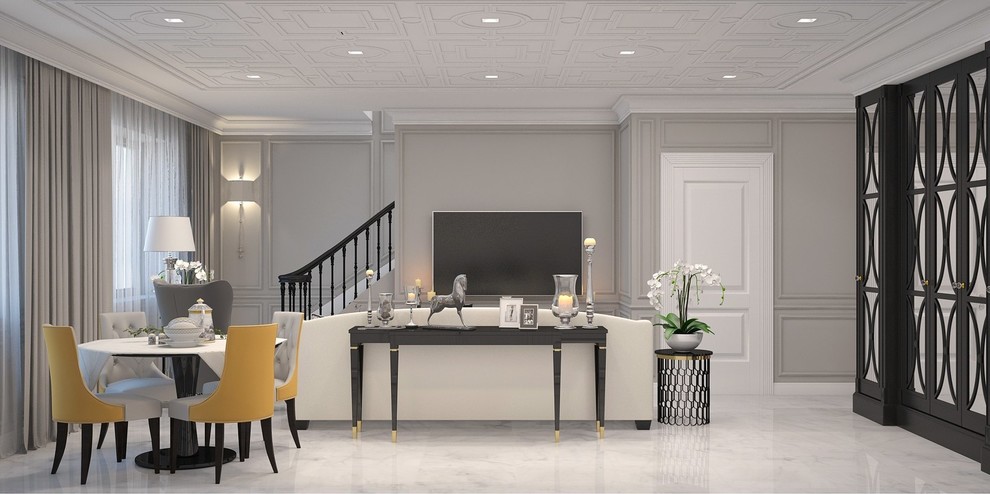 Двухуровневая квартира современная классика г Калининград