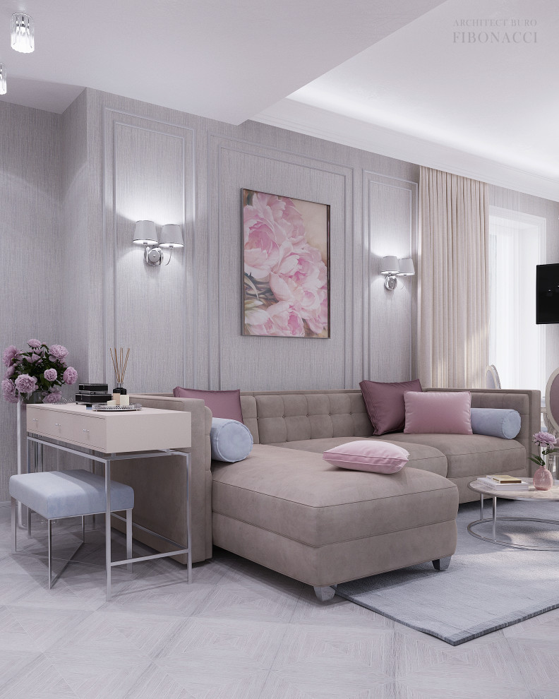 Проект кухни-гостиной 40 м. кв.