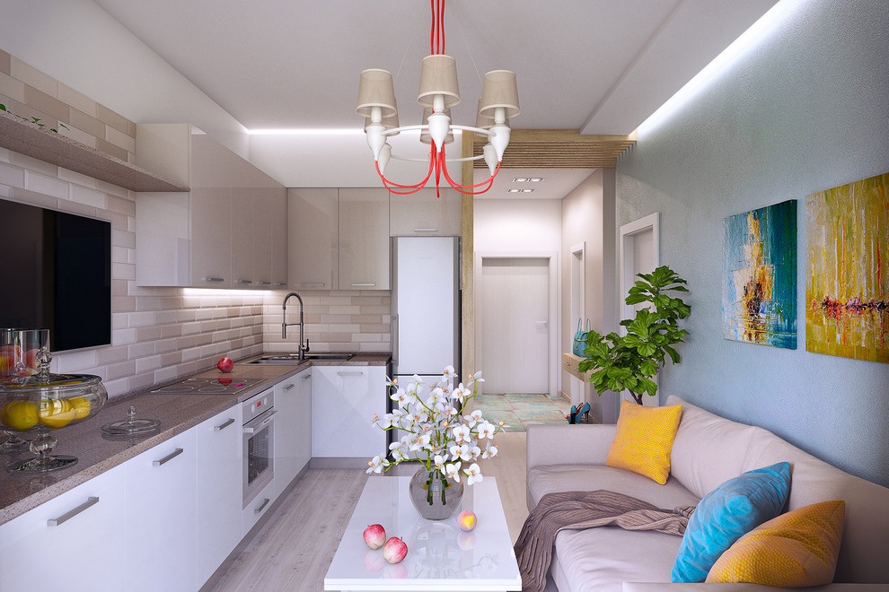 Квартира с нотками бирюзы