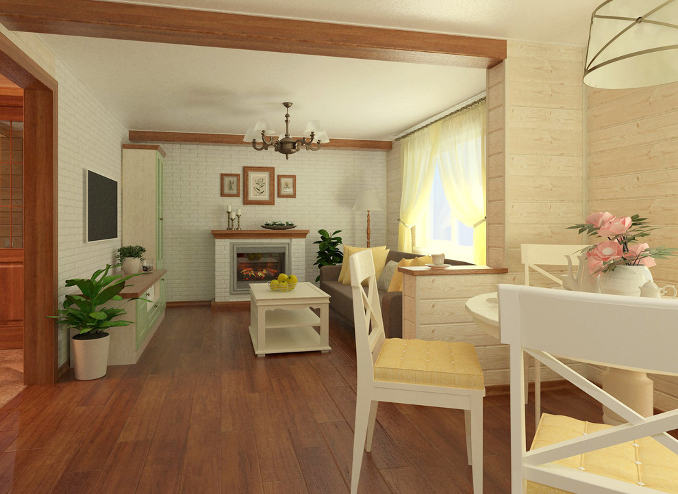 Интерьер брусового дома в д. Кузнецово, г. Красноярск