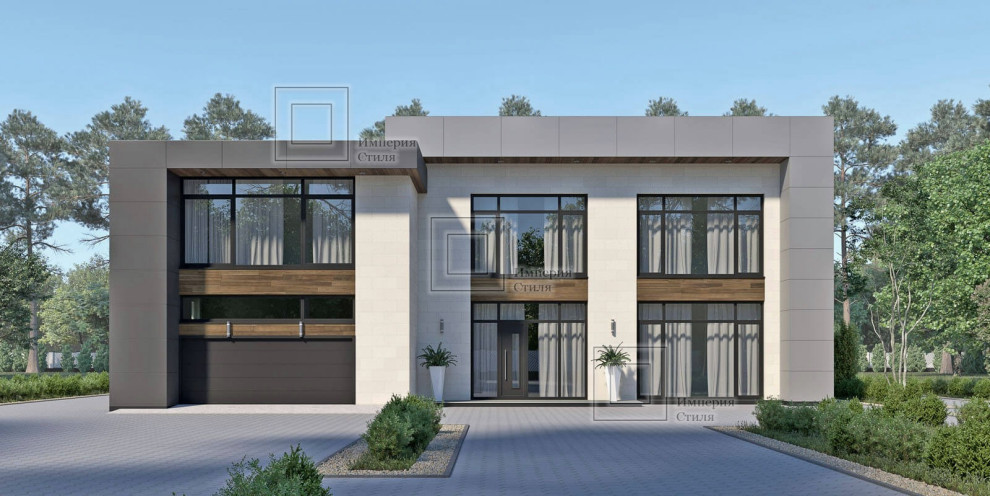 Проект дома с тренажерным залом и бассейном