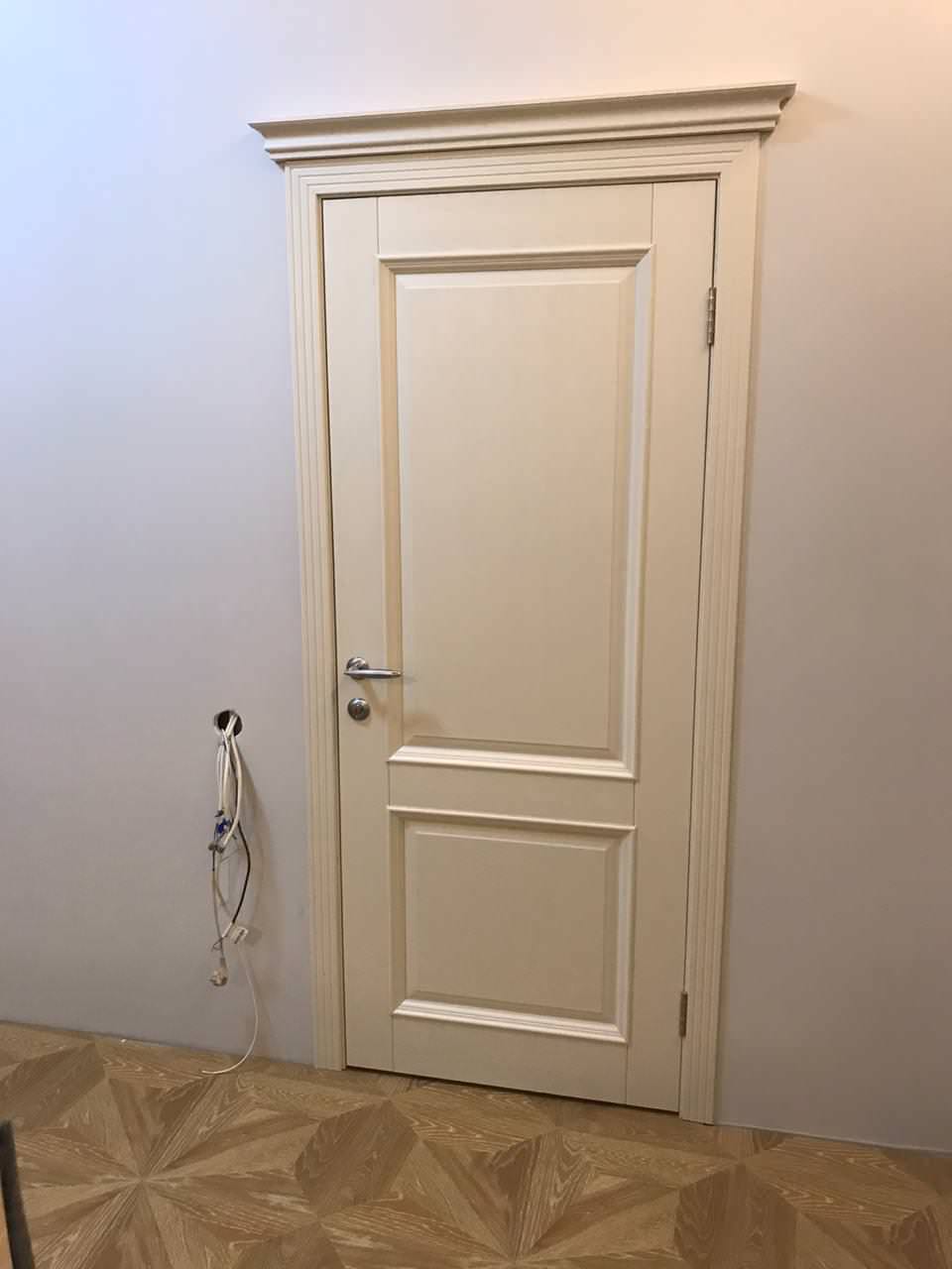 Обложка проекта: Поставка межкомнатных дверей из дуба, модель "Афина" Слоновая кость