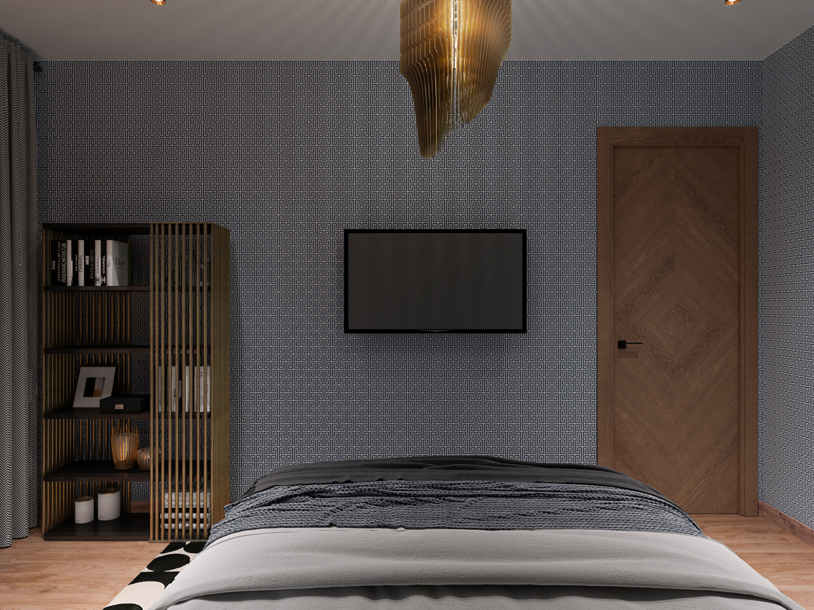 Дизайн-проект. 2-хкомнатная квартира на набережной. Москва. 2019 г.