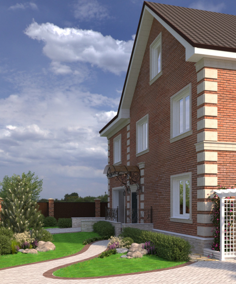 Обложка проекта: Ладшафтный дизайн участка с частным домом