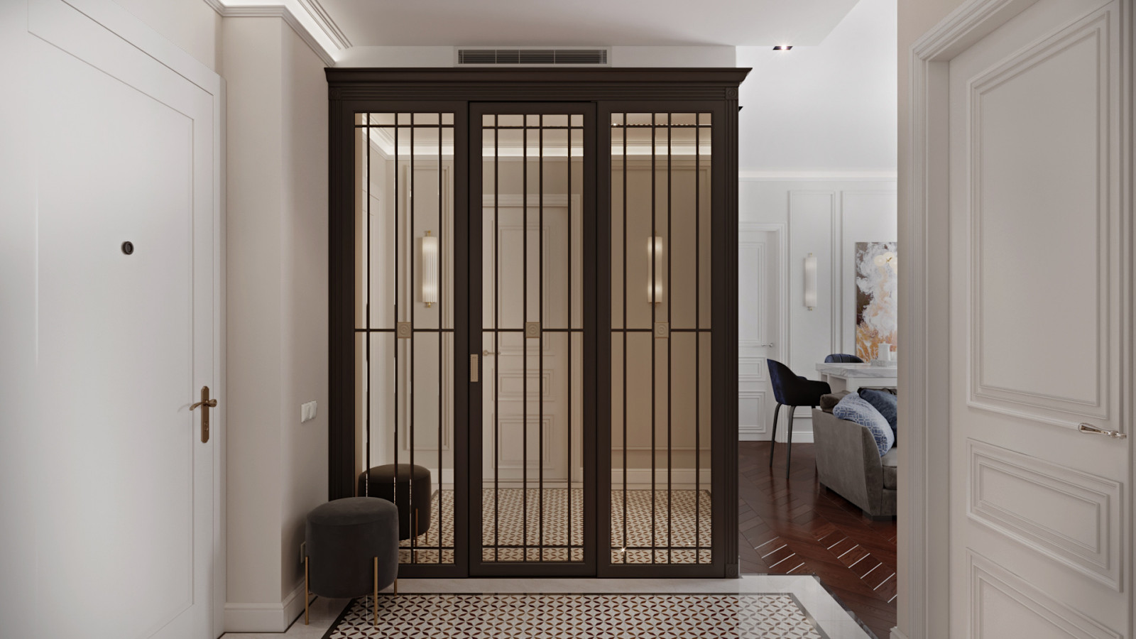 Обложка проекта: Трехкомнатная квартира в ЖК "Царская площадь"