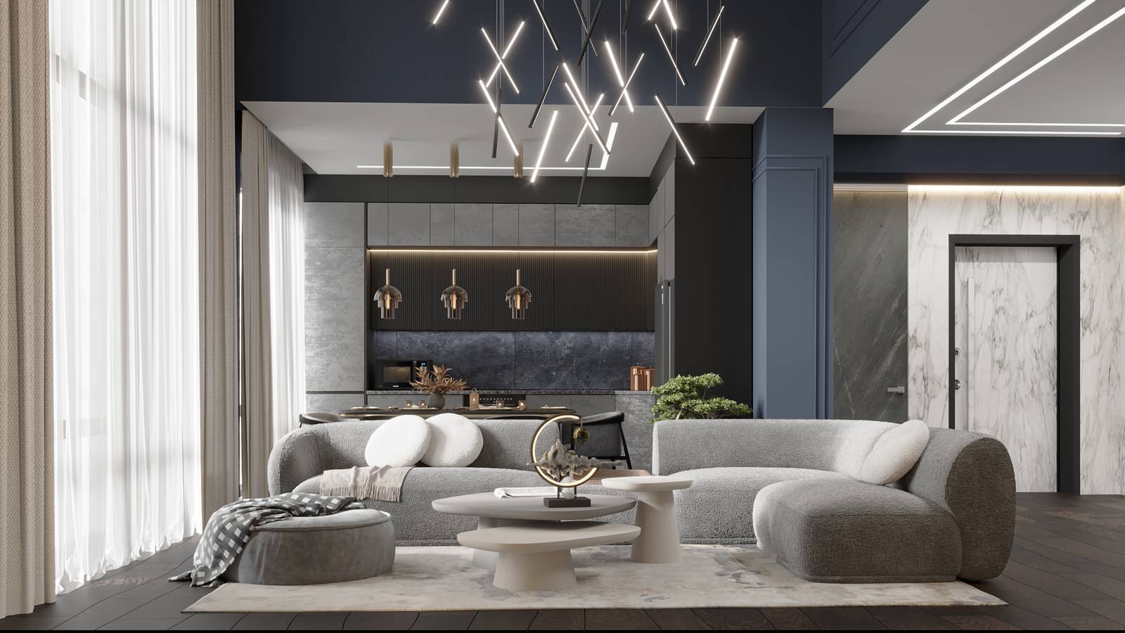 Дизайн-проект двухуровневой квартиры в стилистике звездных войн