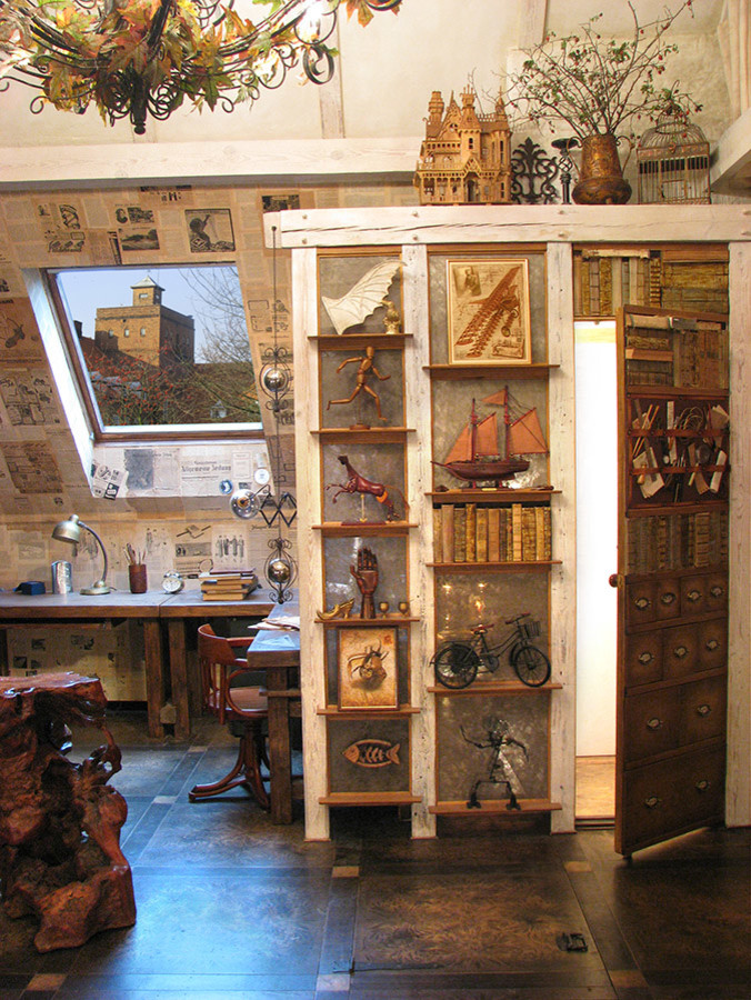 МАНСАРДА в СТАРОМ ДОМЕ. Калининград. Дизайнер Максим Панков.