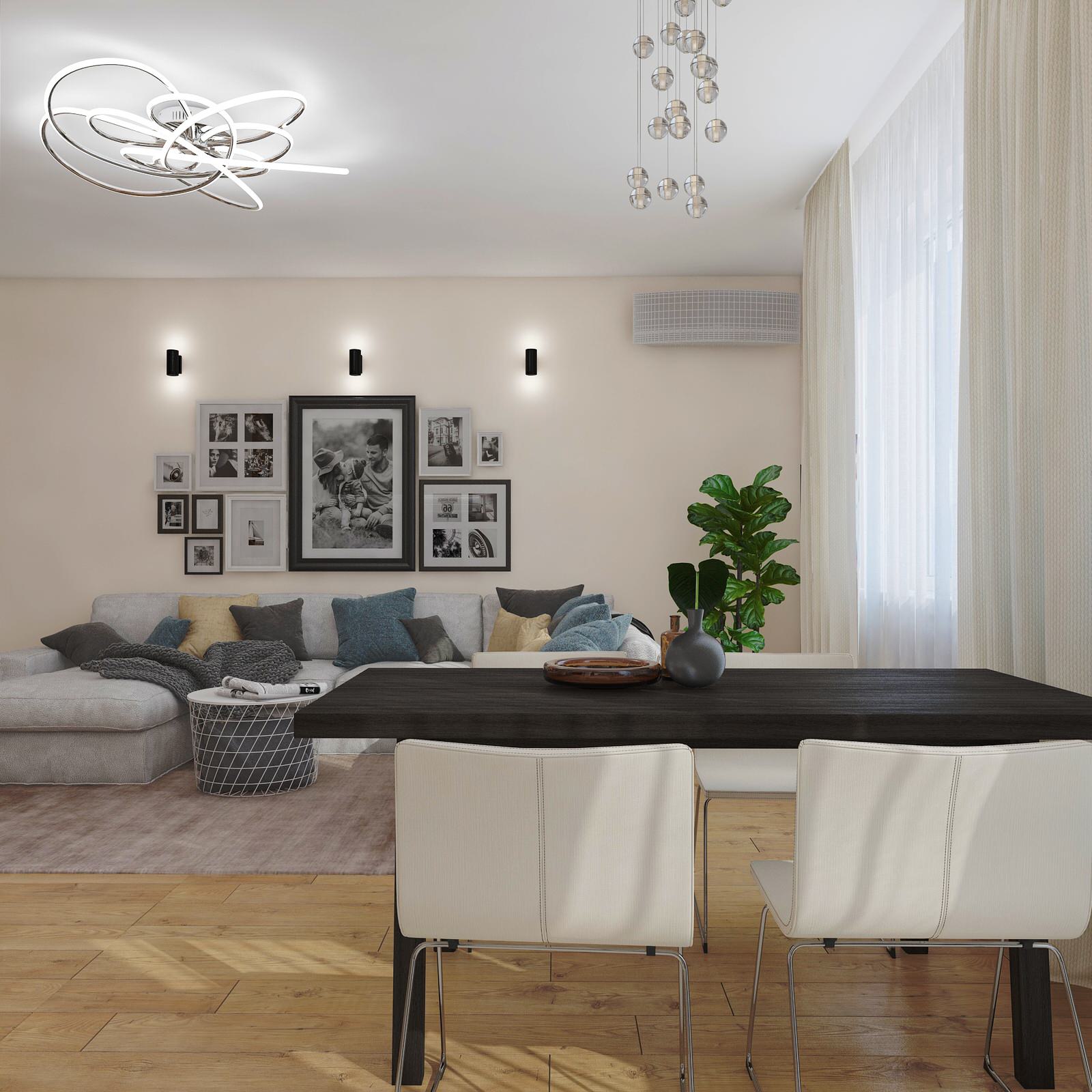 Проект двухуровневой квартиры  в стиле Лофт (135 кв м)