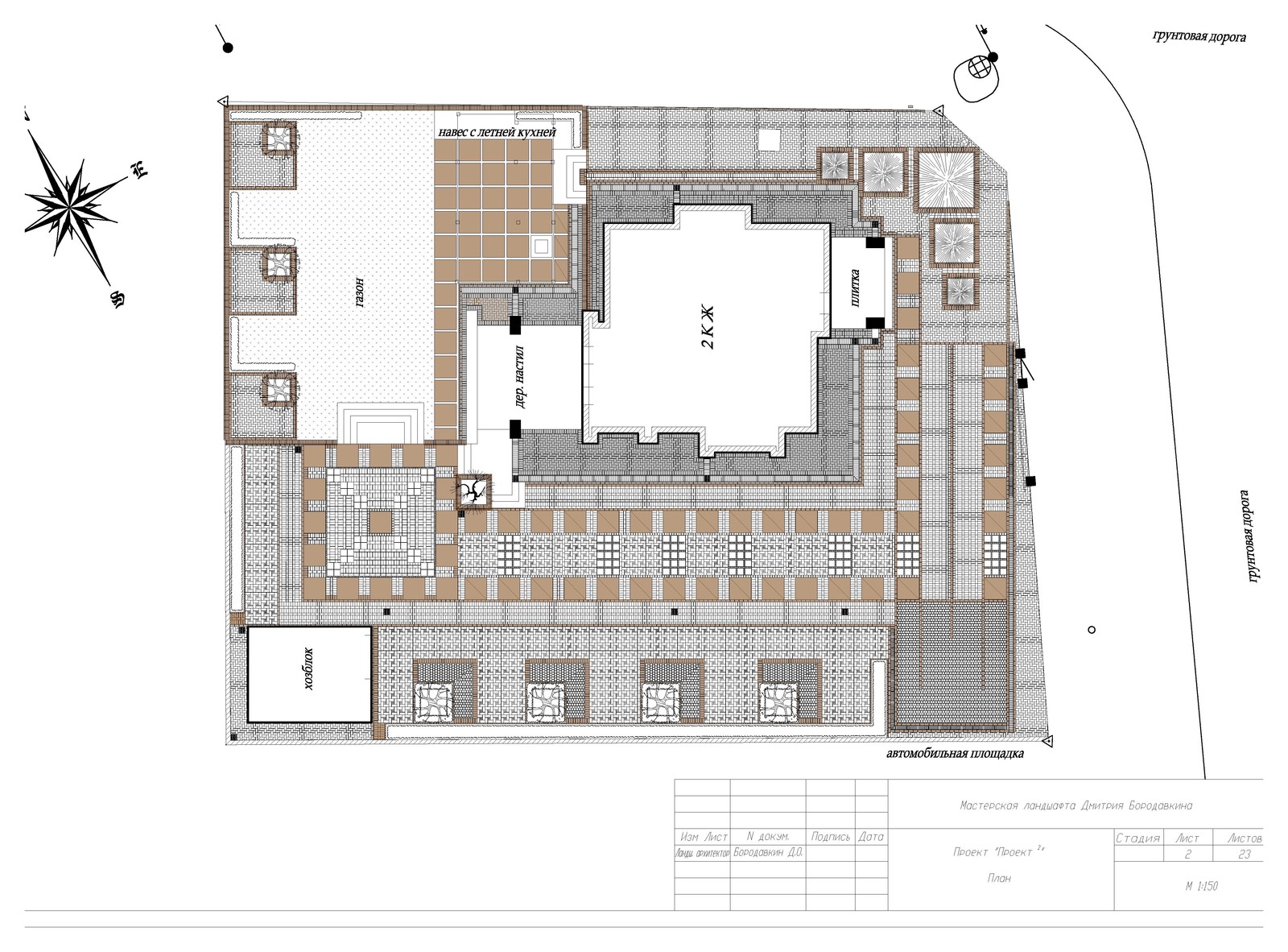 Project in a square - example of project package