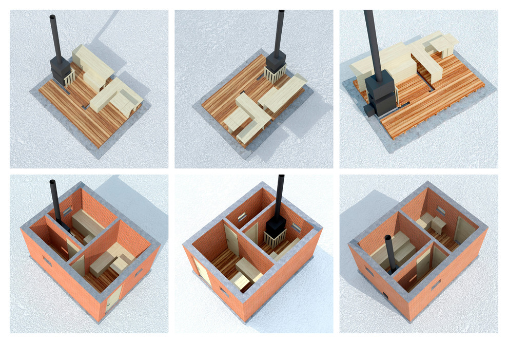 Форэскиз бани 3х4 для дачного участка