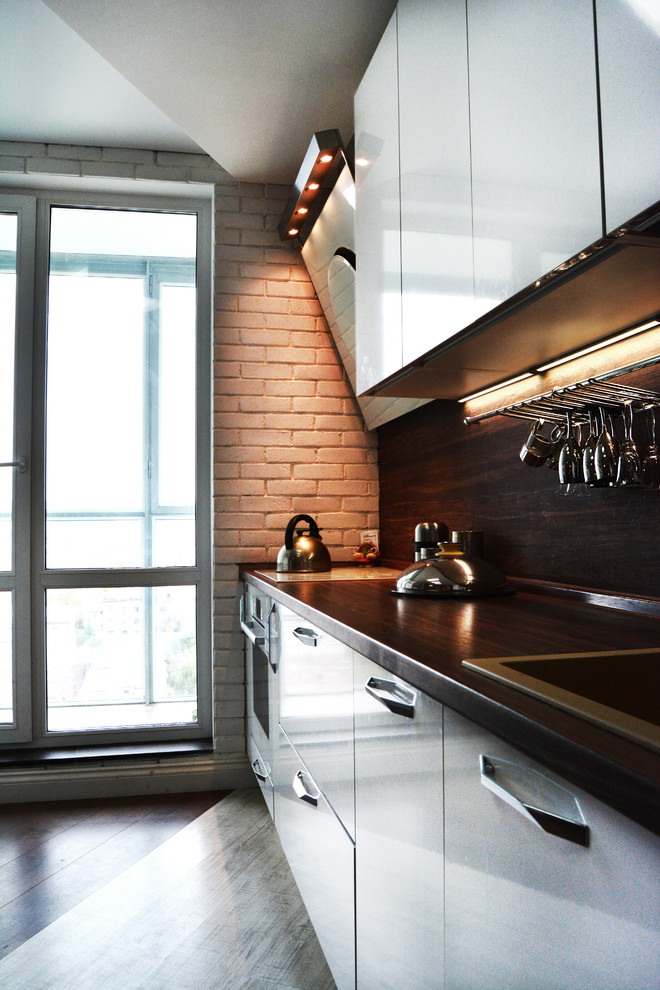 Современная кухня с ностальгией из детства. Модель Vector. Дизайнер Ирина Пшенов