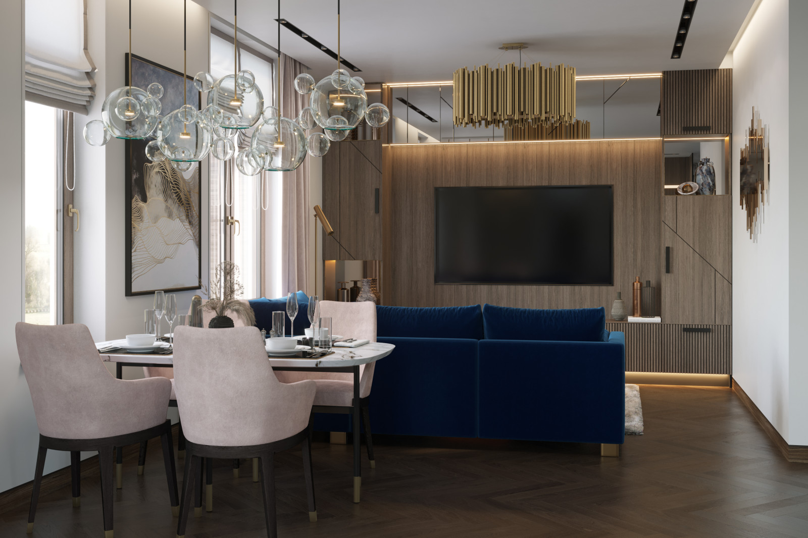 Квартира для молодой семьи 150м2