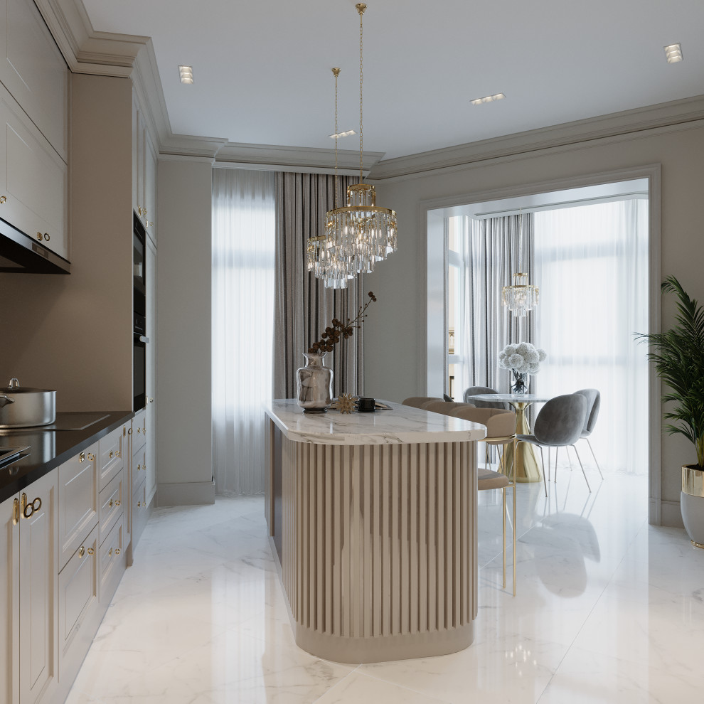 Светлый интерьер в классическом стиле