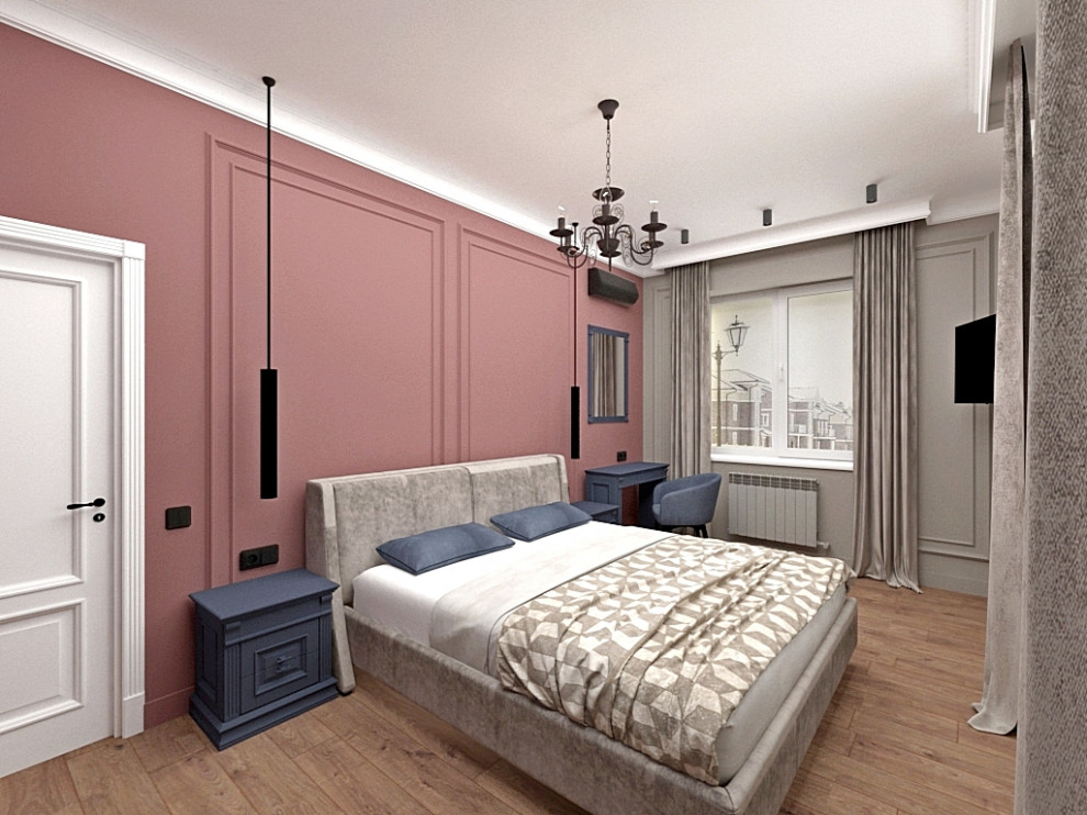 Атмосферный дизайн квартиры в самом сердце города 125 кв.м.