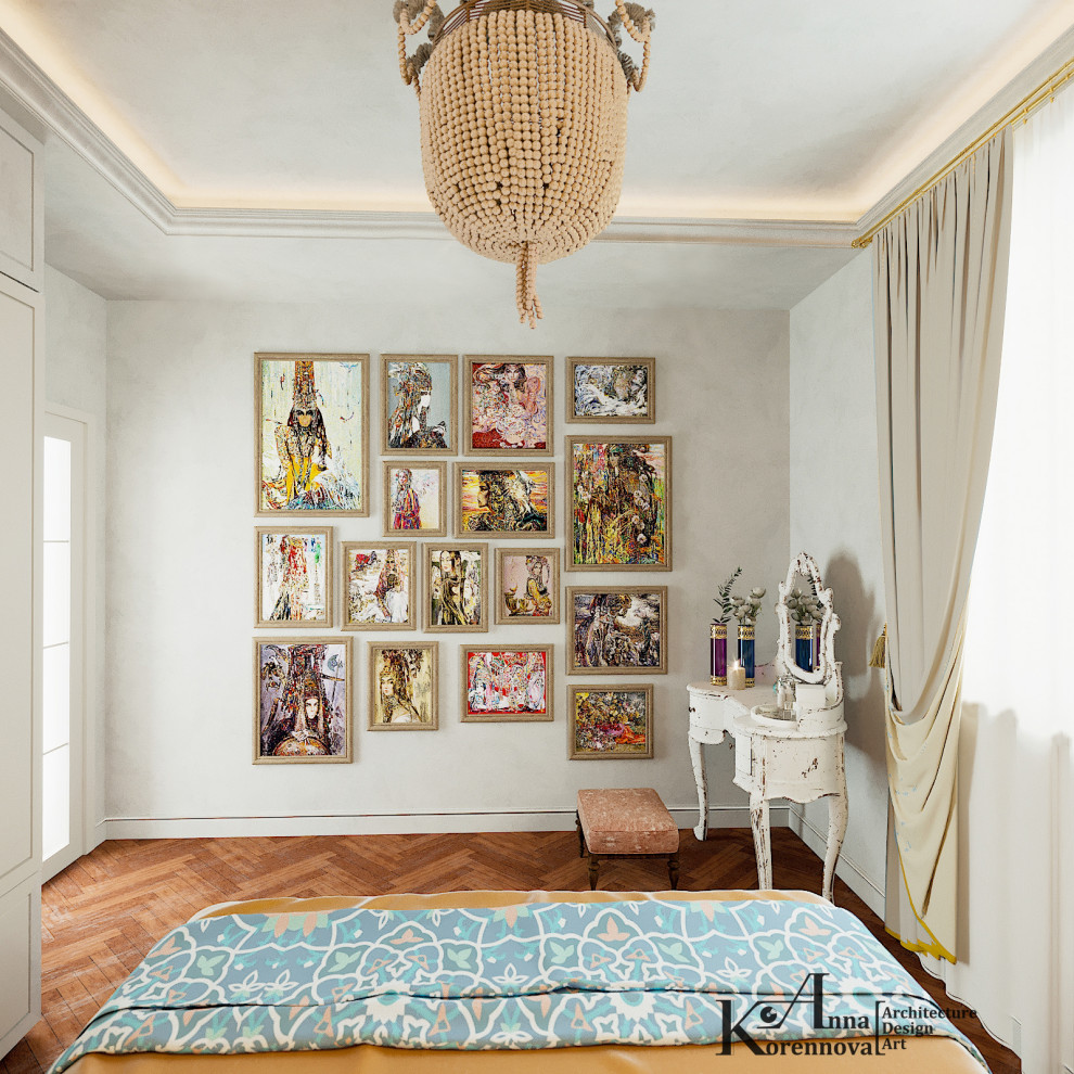 Дизайн спальни в коттедже "Morocco dream"