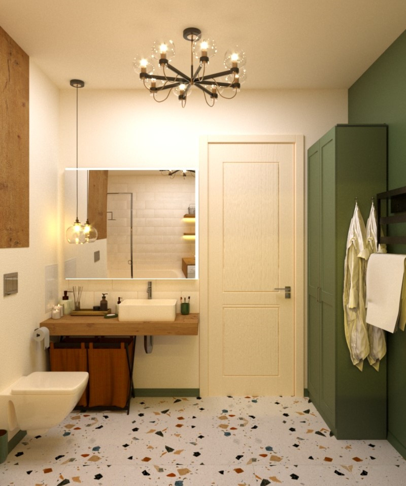 Яркая квартира для девушки ЖК Нагорный