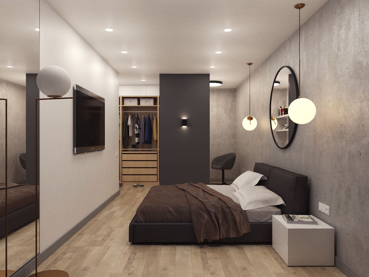 Интерьеры трехкомнатной квартиры в ЖК "Изумрудный" г. Самара