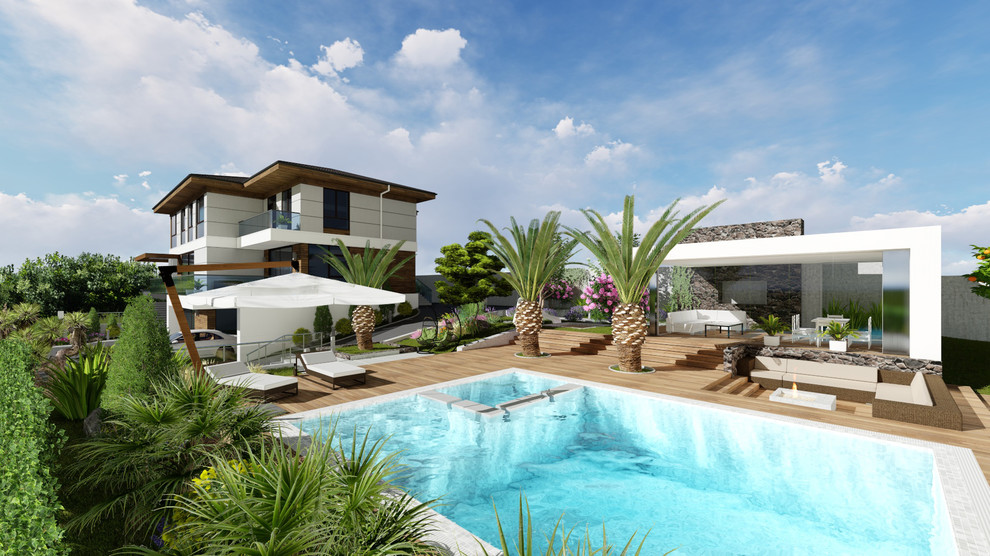 Обложка проекта: Проект дома и благоустройство территории в Адлере