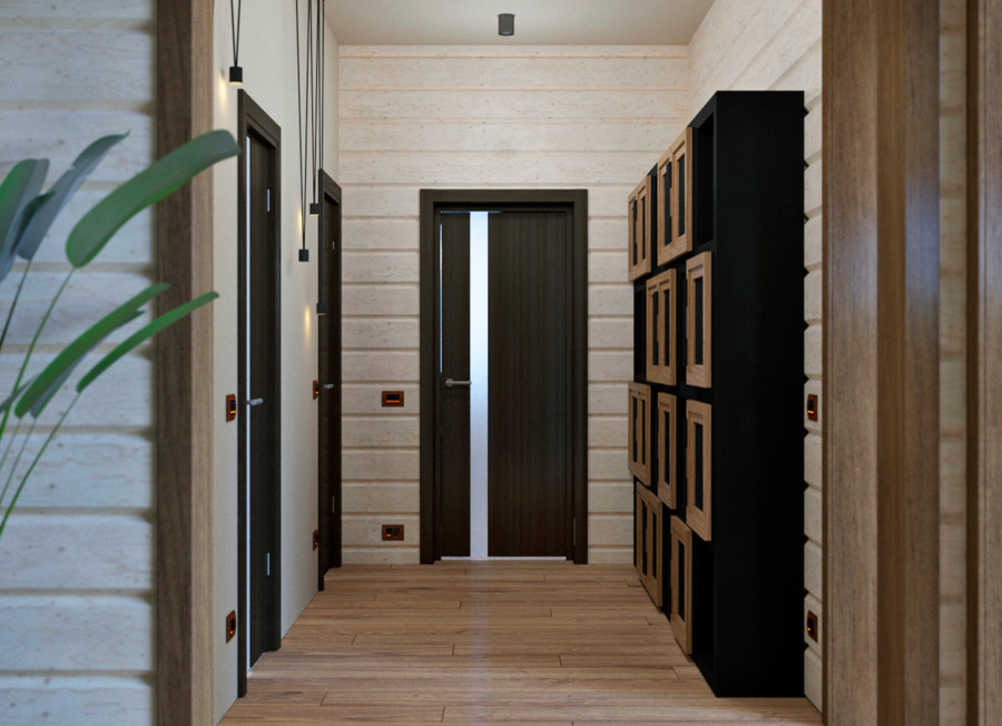 ПРОЕКТ ИНТЕРЬЕРА ДОМА НА ЧЕРНОЙ РЕЧКЕ во Владивостоке)