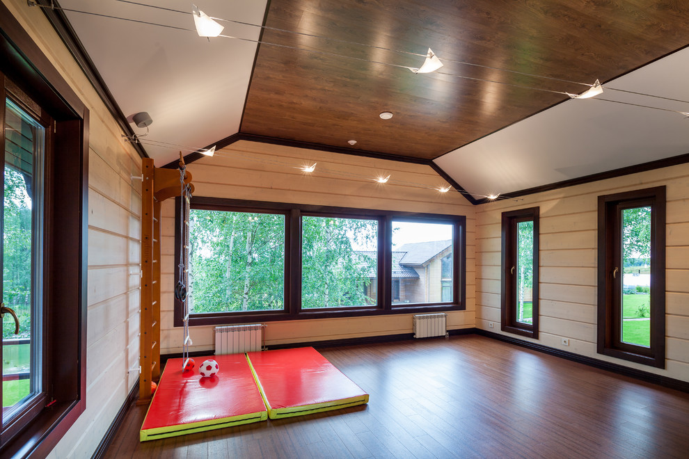 Интерьер трехэтажного загородного дома в Нижегородской области