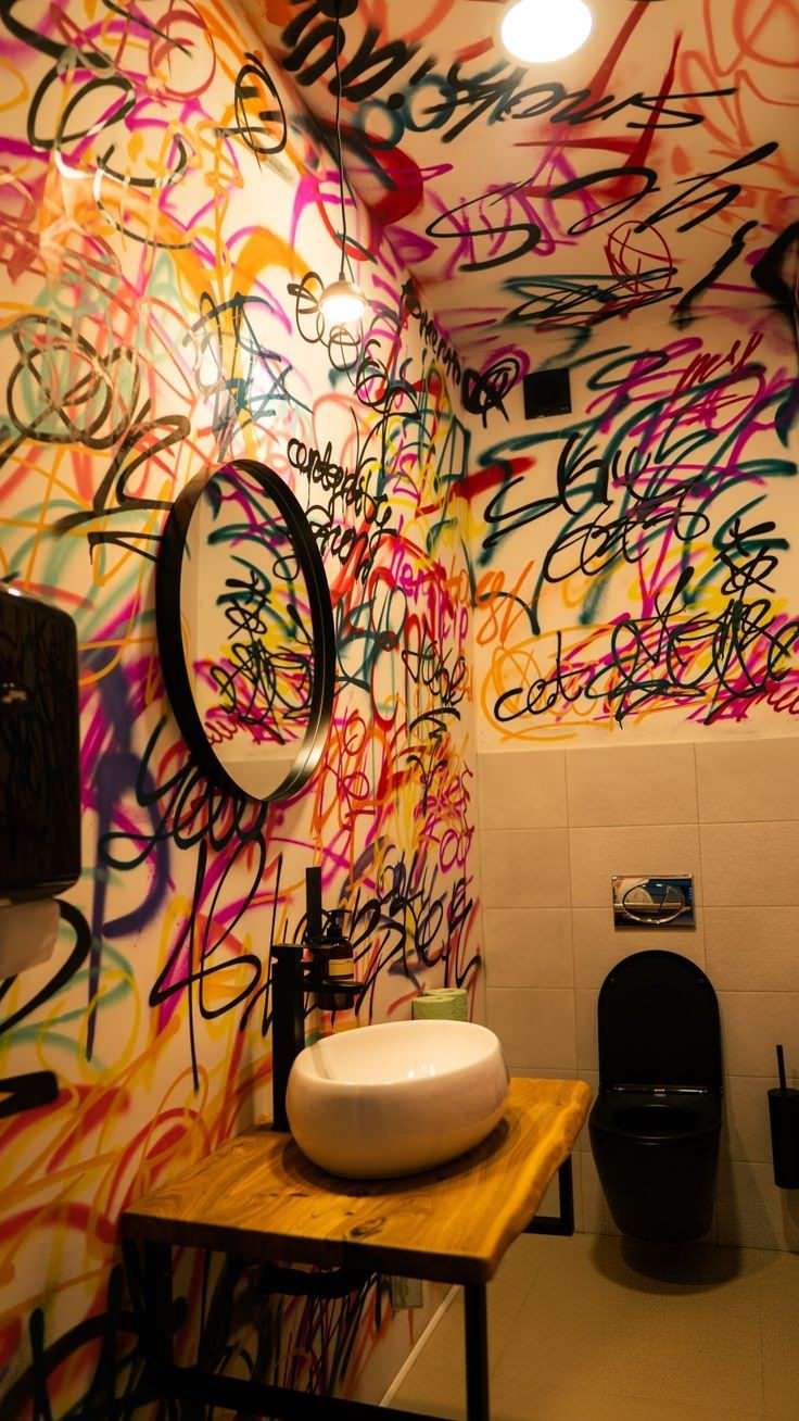 Обложка проекта: граффити оформление стрит арт и уличный стиль