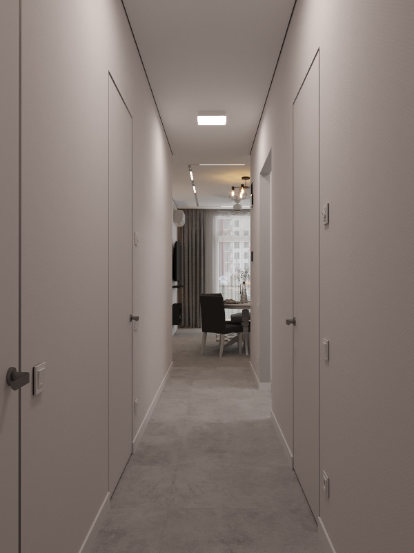 Визуализация 3-х комнатной квартиры в г. Калининград, ЖК Русская Европа