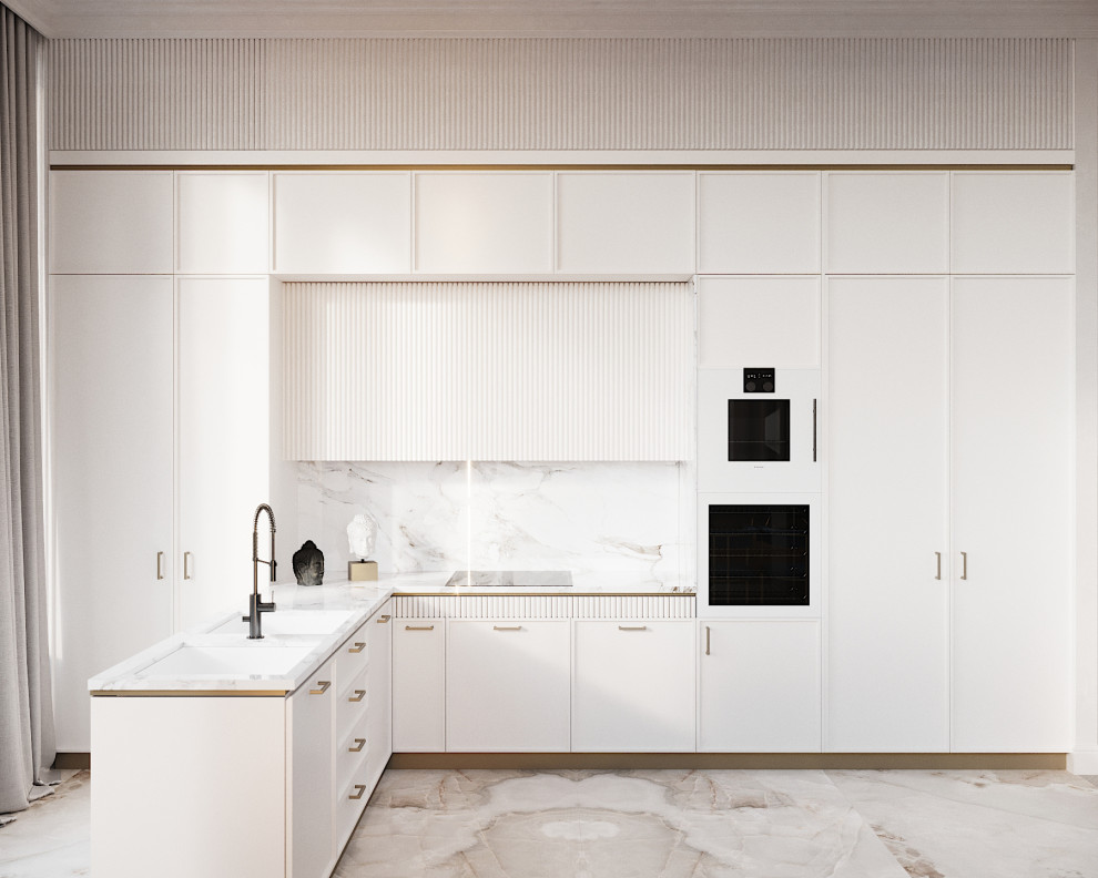 Кухня гостиная в пентхаусе