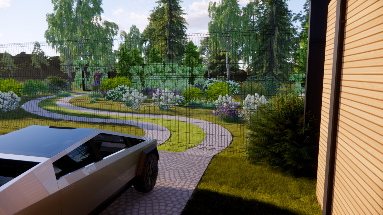 Благоустройство частного сада