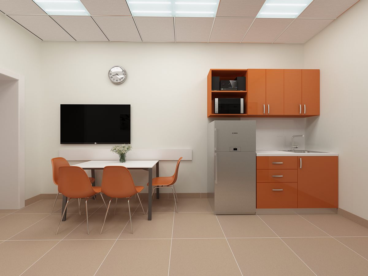 Дизайн-проект отделения ПАО Сбербанка Омская обл. г. Усть-Ишим