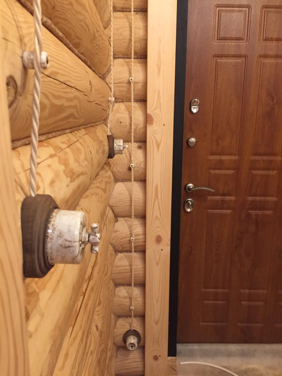 Монтаж электрики в ретро стиле