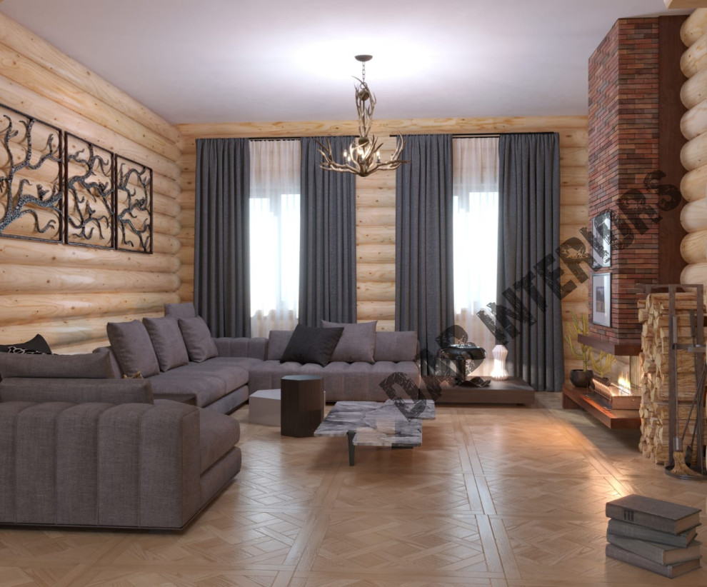 Обложка проекта: Дизайн-проект загородного дома