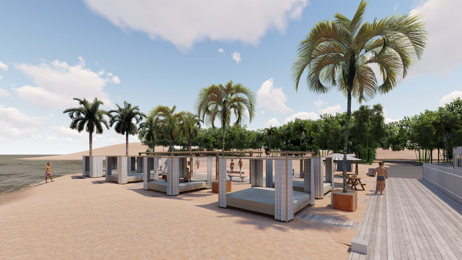 Благоустройство пляжа в Крыму