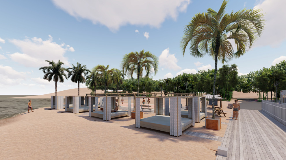 Благоустройство пляжа в Крыму