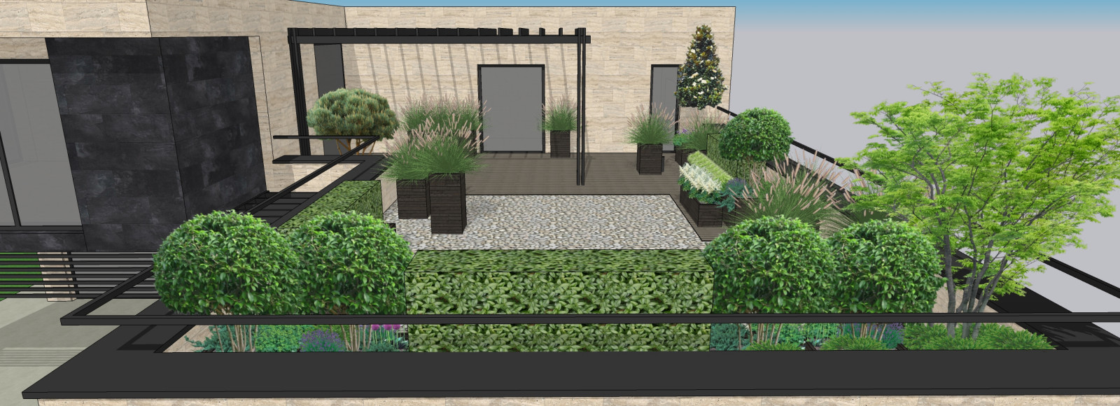 Обложка проекта: Благоустройство эксплуатируемой кровли