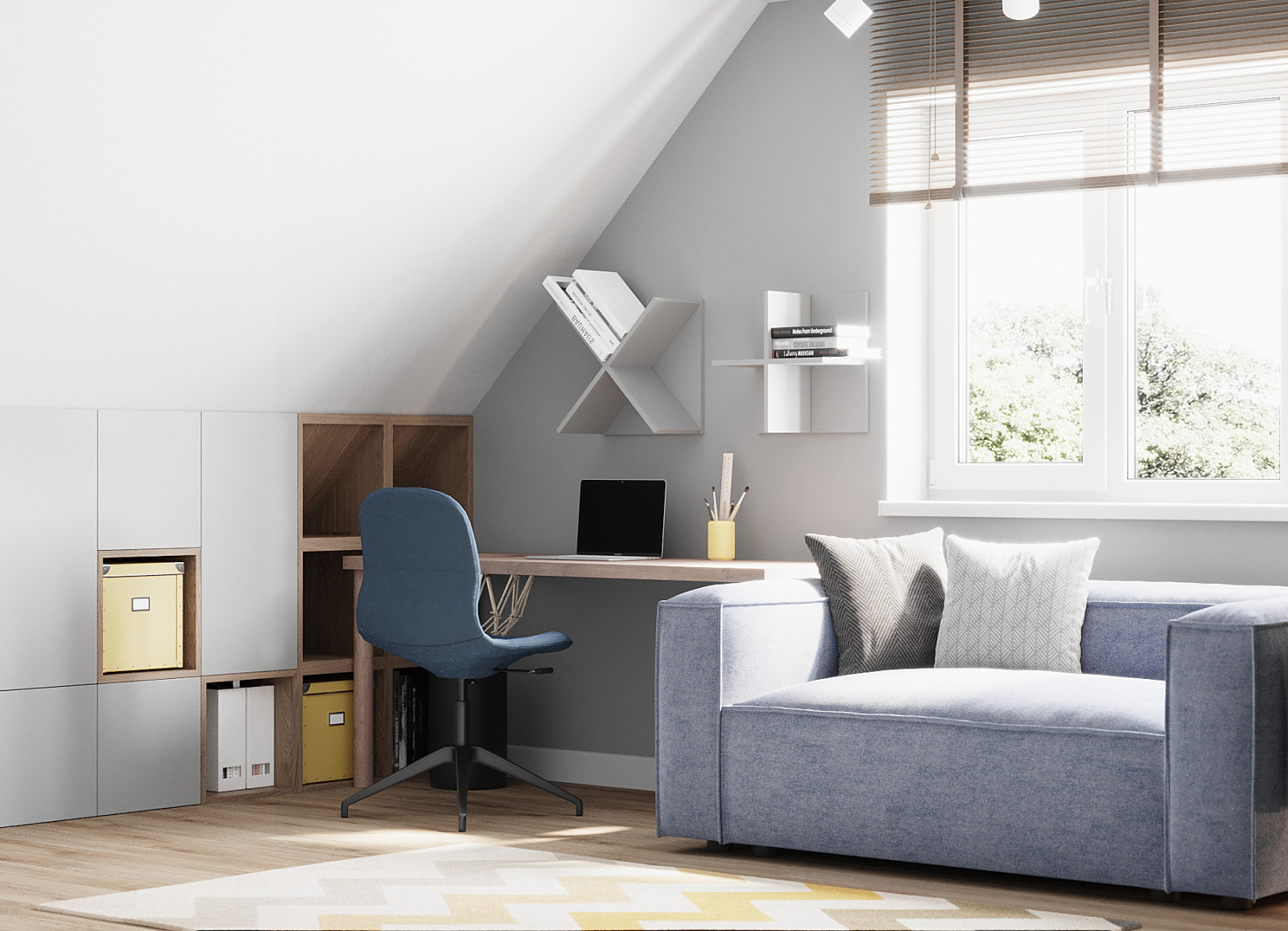 Обложка проекта: Детская в спокойных тонах