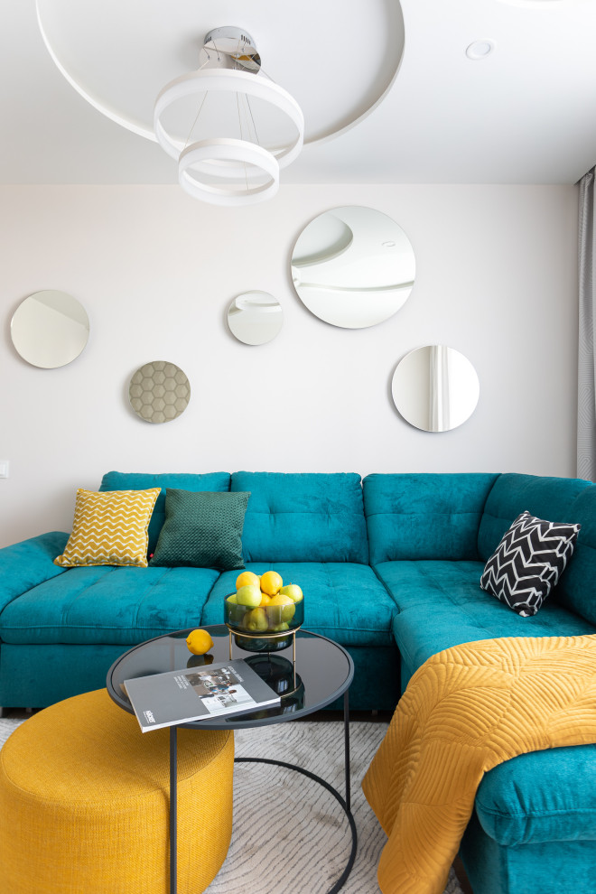 яркий интерьер квартиры 71 кв.м. в г. Калининграде