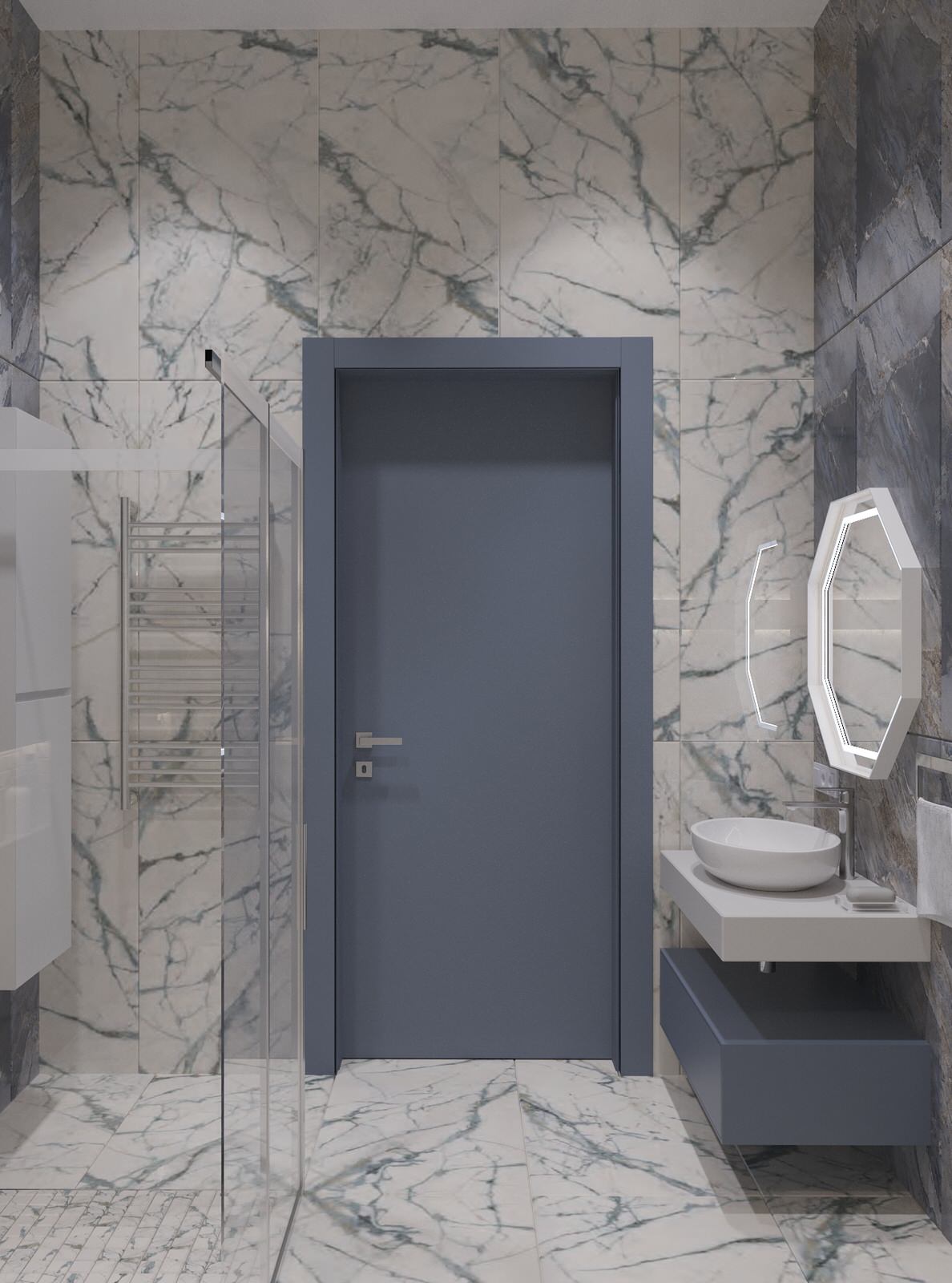 Интерьер двухэтажного загородного дома