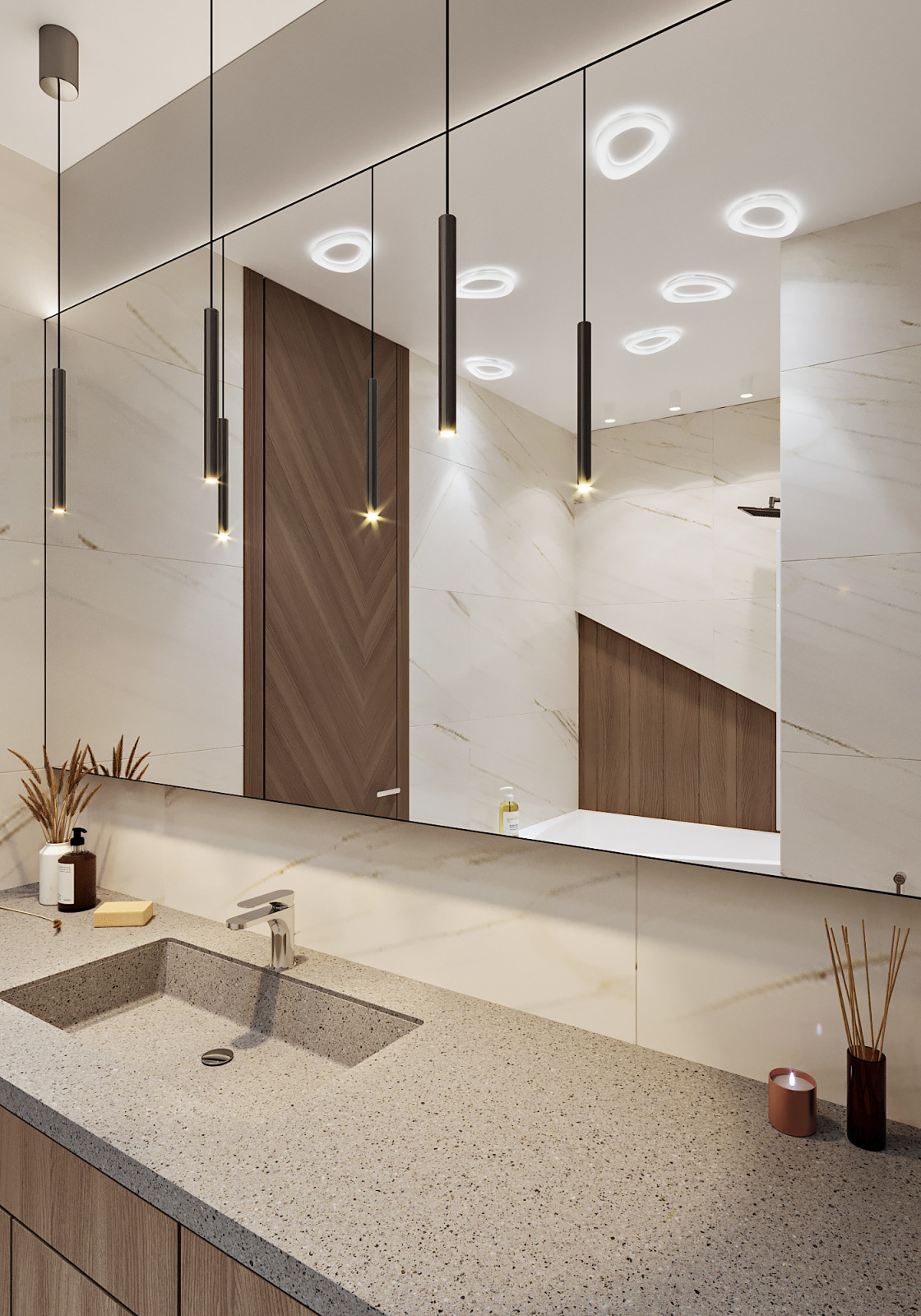 Европейский минимализм. Ванная.